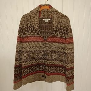 100% WOOL LUXURY Cardigan Sweater Unisex Cozy